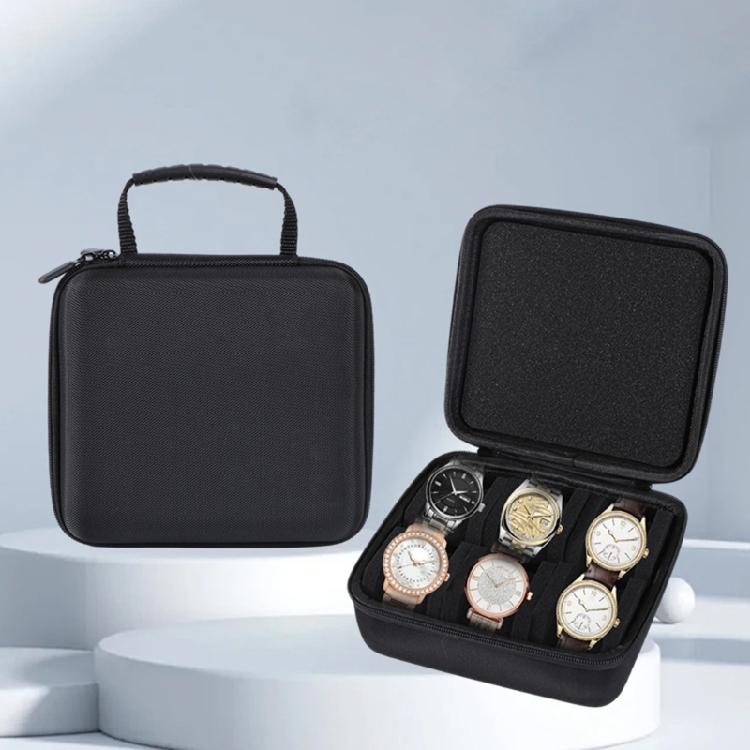 6 Slot Jewelry Watch Travel Case Organizers Coin Bag Wristwatch Box Waterproof Portable Storage Box Shockproof Pouches
