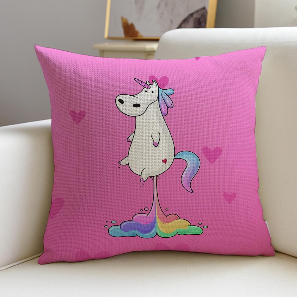 MMagical UnicornS Cushion Cover Pcs Soft Decorative Square Cushion Covers x x Pillowcases for Sofa Couch Home Bedroom