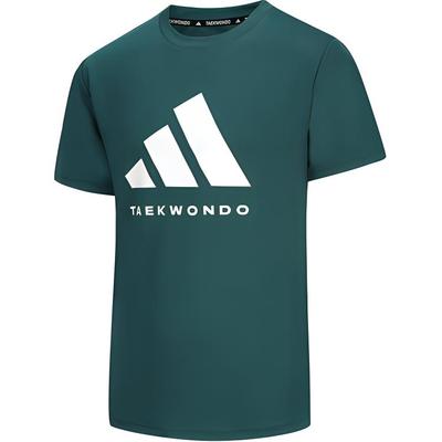 Ανδρική Μπλούζα T-Shirt με Στρογγυλή Λαιμόκοψη, Κοντό Μανίκι και Εκτύπωση Λογότυπου, Πράσινο ADICLTS24TKP-GRW