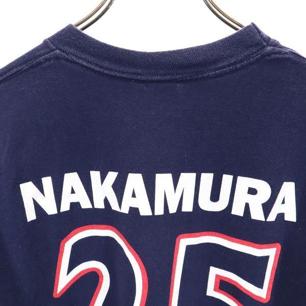 JERZEES 90er Vintage USA Hergestellt Yokohama Marinos Trikot Nummer 25 Murakami Kurzarm Fußballspieler Nakamura T-Shirt Herren Gebraucht