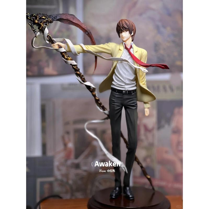Death 26Cm Note Anime Yagami Light Action Figure Statue Figurines Pvc Collection Sculpture Model Toy Boy Christmas Gift Ornament