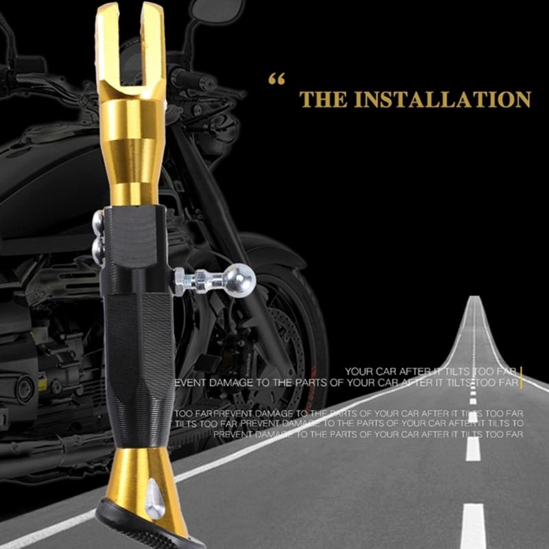 Y4UA Adjustable Motorcycle Electric Scooter Kickstand Foot Bracket Enhanced Stability