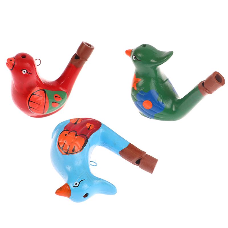Coloured Drawing Water Bird Whistle For Kid Early Learning Educational Children Toy Musical Instrument Bathtime Musical Toy