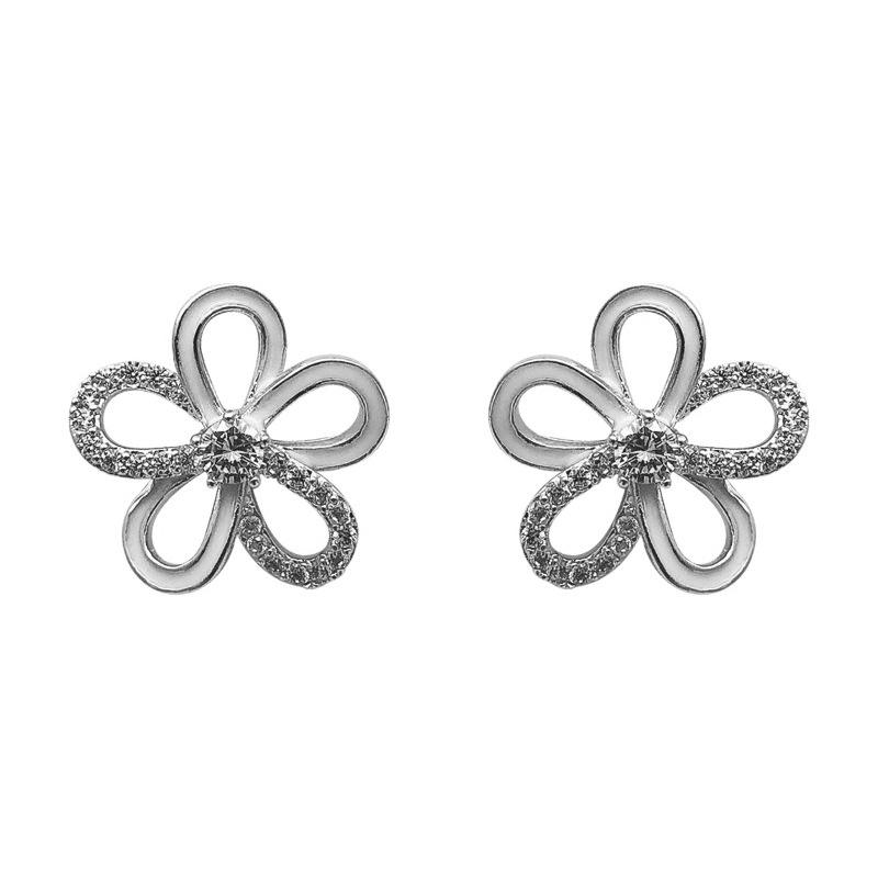 

Hollow 3D Small Flower Earrings Women s Light Luxury High-end Temperament Super Fairy Back-to-school Ambience Fashion Versatile Daily Jewelry