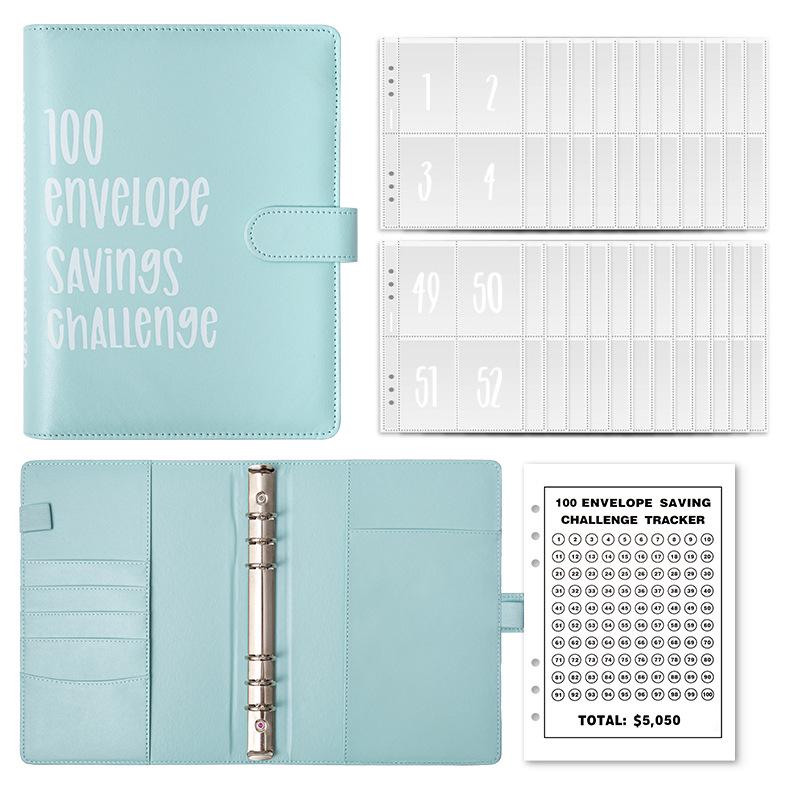 100-Day Savings Challenge Budget Binder & A5 Planner Notebook