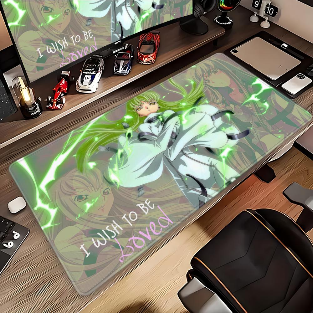 Mouse Pad Desk Mouse Pad Cute HD geass Desk Pad Extended Gaming Keyboard Mats code Large 100x50cm XXL Gamer Mousepad