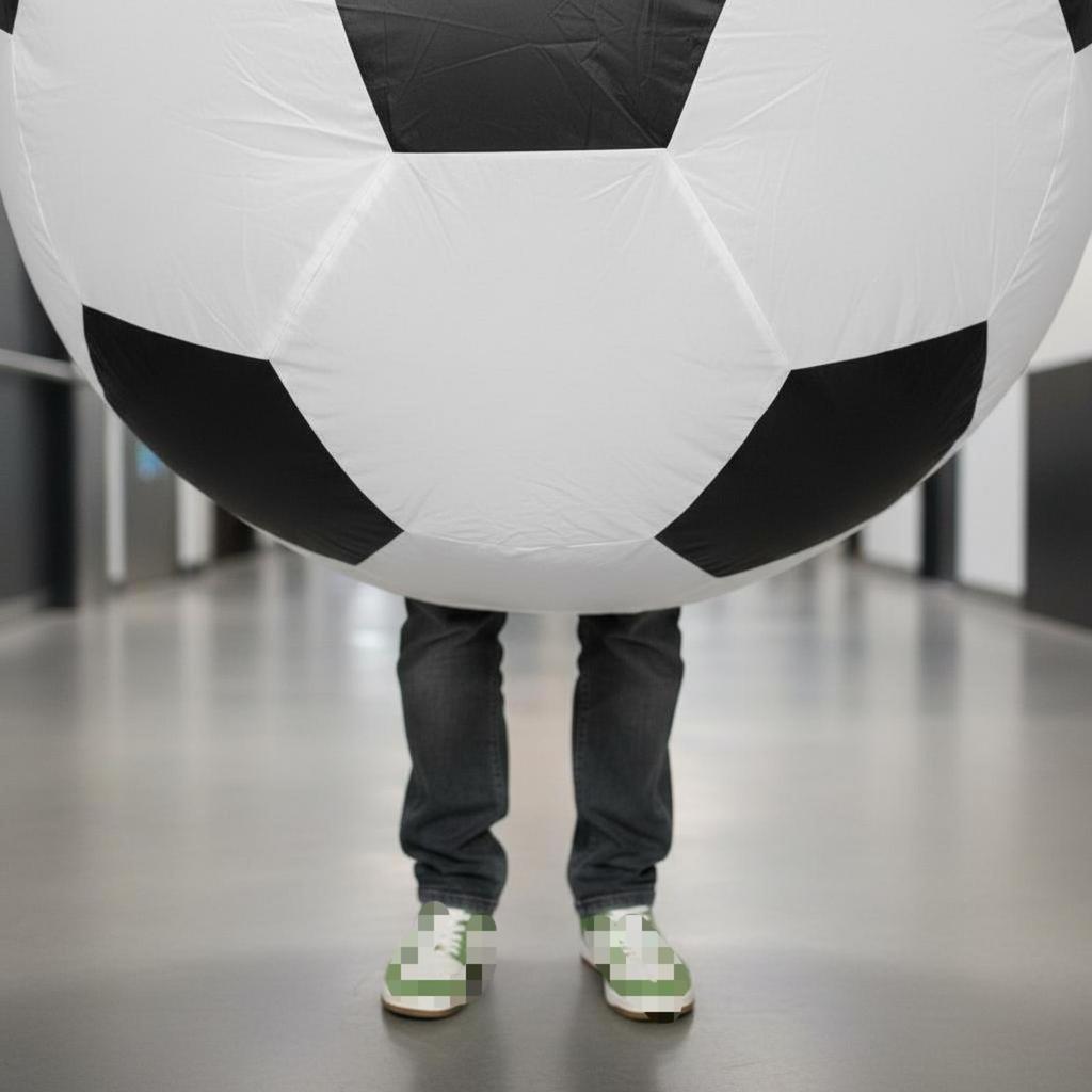 Inflatable Soccer Ball Costume Lightweight Party Wear Long-Lasting