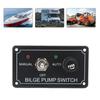 Rocker Toggle Switch Panel Bilge Pump Auto Off Manual Switch Panel for RV Yacht Car