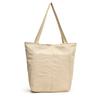 Solid Color Large Capacity Tote Bag Lightweight Zipper Commute Bag Single Shoulder Bag  Outdoor