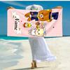 Personalized Customized Proof Beach Towel with San-X Rilakkuma Pattern - Soft, Absorbent,quick-drying,perfect Swimming,camping&bathing