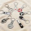 Alloy Car Keychain Key Ring Gift for Mitsubishi ASX Colt LANCER Delica Eclipse Galant L200 PAJERO  Ralliart TRITION