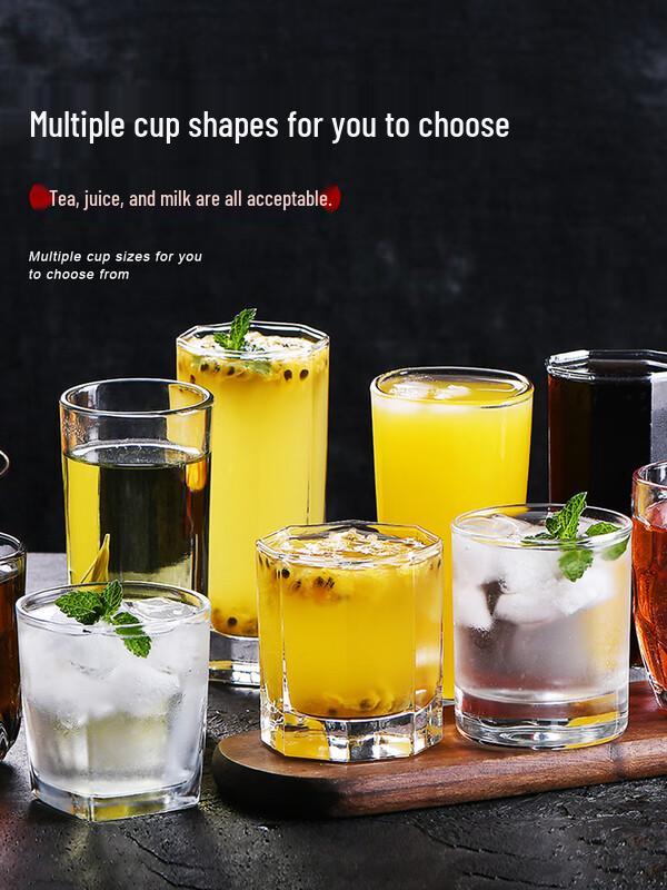 Teaxun Hitzebeständige Glaswasserbecher - 295ml (6 Pack)