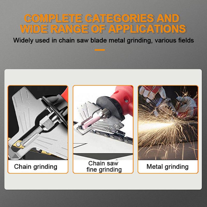 6Pcs/Set Diamond Coated Cylindrical Burr 4/4.8/5.5Mm Chain Saw Grinder Stone Resistant Chain Saw Grinding Carving Grinding Tools