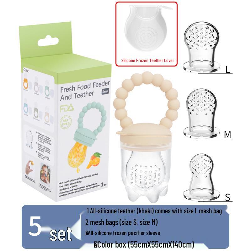 Silicone Baby Fruit and Vegetable Teether Pacifier Feeder