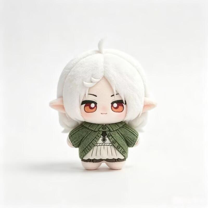 10cm Anime Tensei Mushoku Sylphiette Plüschpuppe Druck Weihnachten Geschenk Anhänger Halloween Dekoration Arbeitslos Plüschtier Geburtstagsgeschenk 10cm white