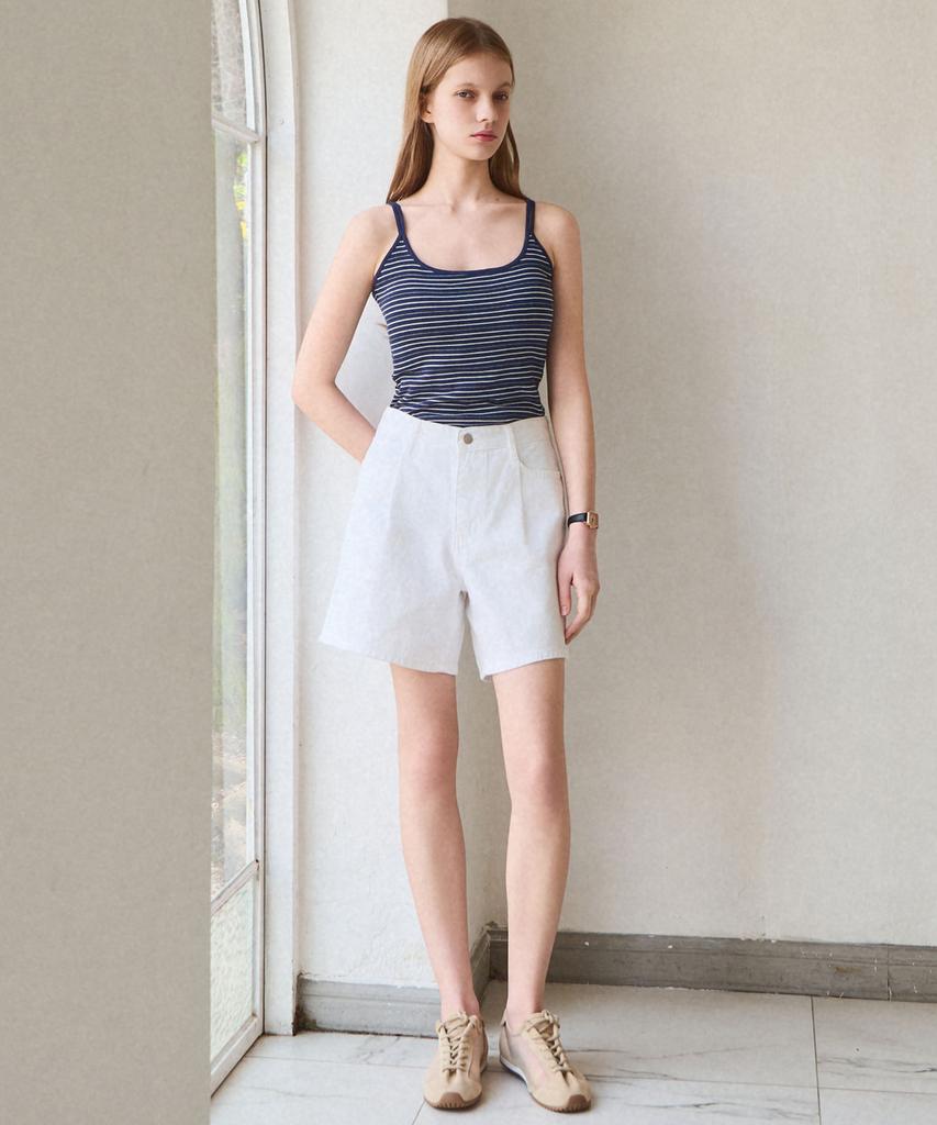 SLOWLOLLI Fade Washing Denim Half Pants_4 Colors