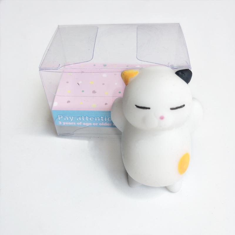 Japan Moe Small Animal Squeeze Toy: Soft Rubber Dumpling Peach