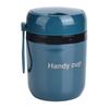Insulated Soup Containers 500ml Double Anti Scald Heatable Insulated Food Container with Foldable Spoon for   School