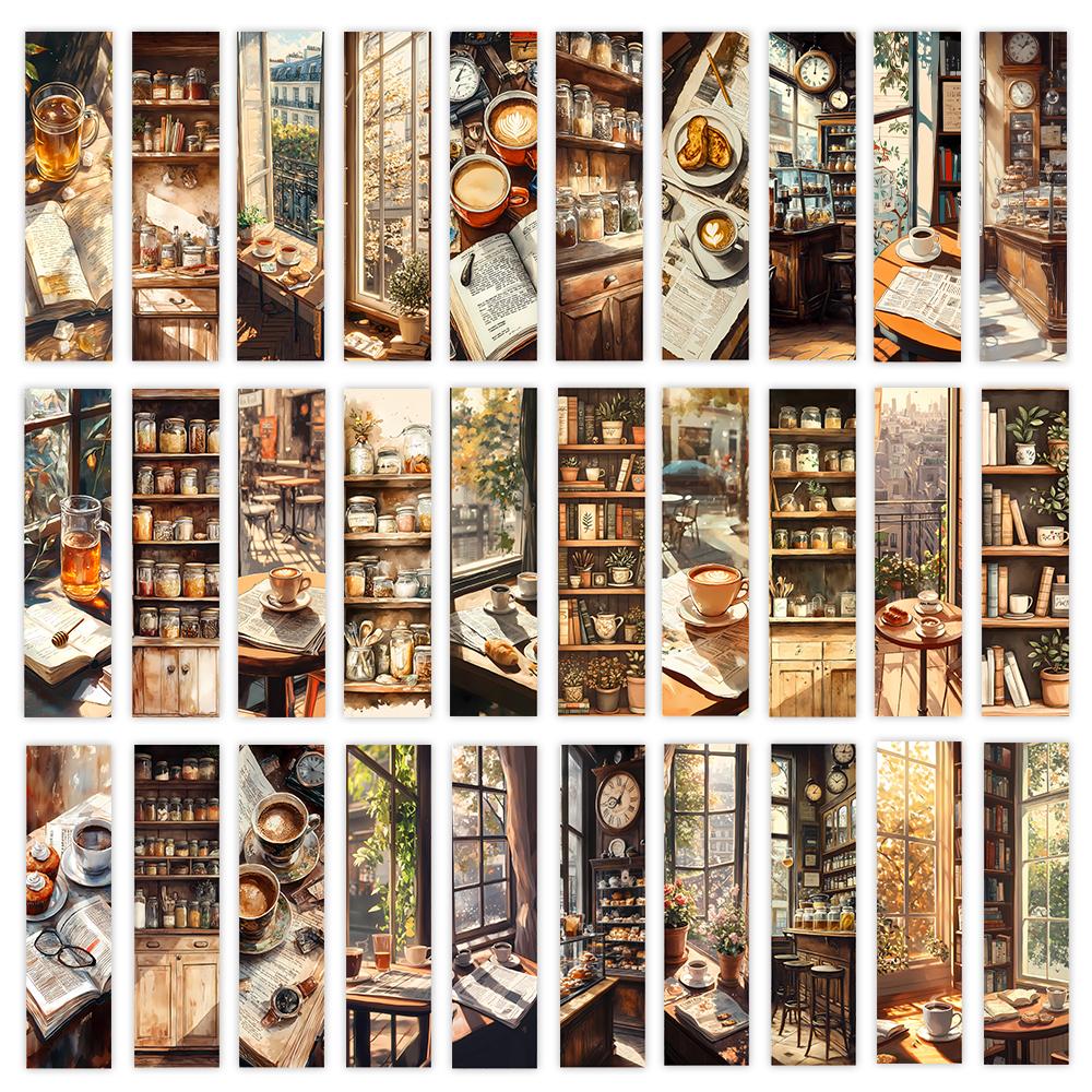 

32шт, кофейные закладки, акварельные закладки, идеально подходят для учителей, читателей и книголюбов, подарки на день рождения