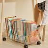 Movable and Portable Book Storage for High School and Middle School Students' Homework Storage Box with Wheels for Classroom Storage