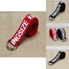 Fashionable Letter Printed Double Buckle Design Women Canvas Belt For Casual Fashion