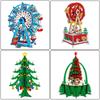 3D Wooden Puzzle Ferris Wheel Model Diy Assembly Kits Carousel Toys For Children Girls Christmas Tree Gift Home Room Decoration