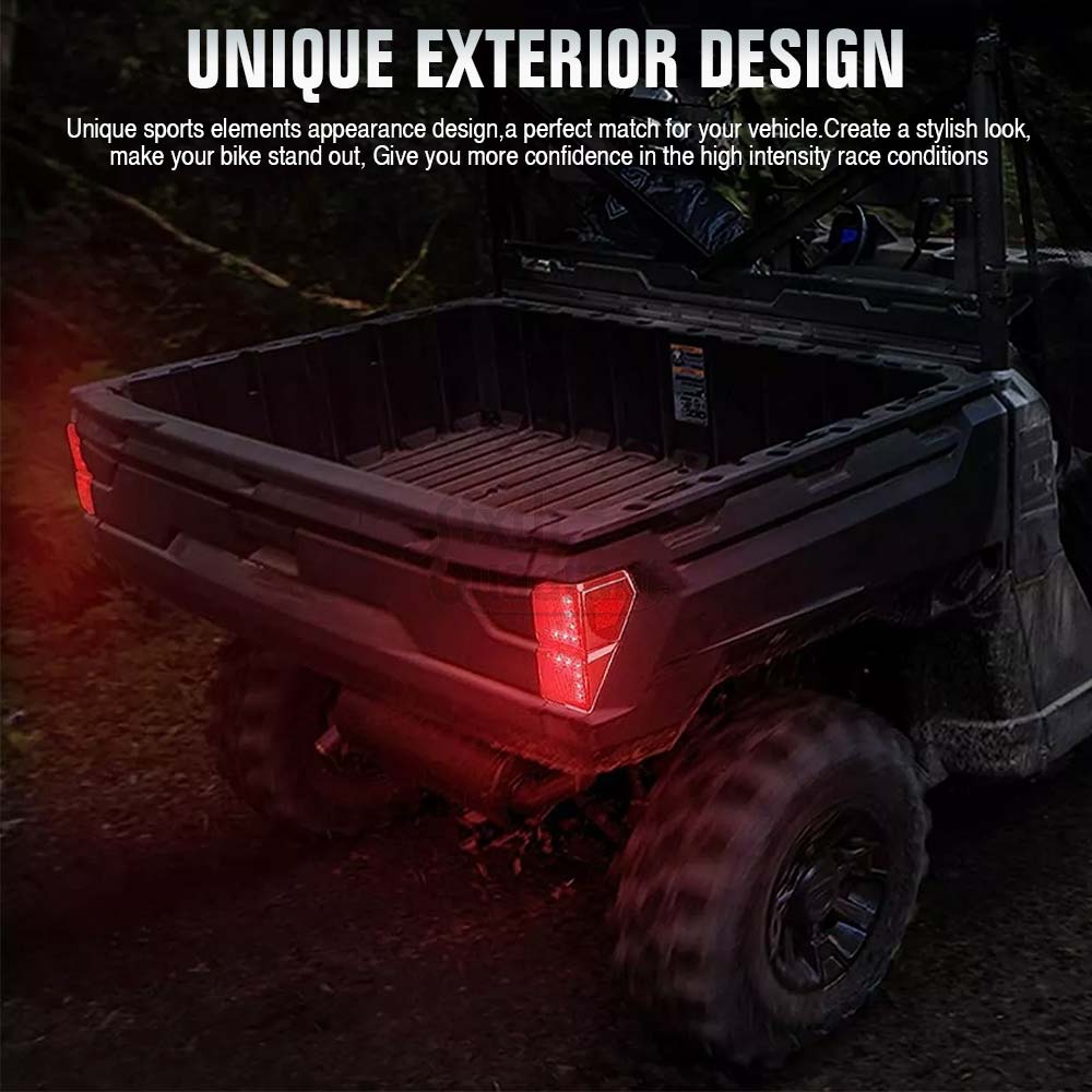 12V LED Rear Tail Light Car Part Left & Right ABS PC Red Smoke Fit For RANGER CREW XP 1000 NorthStar Edition Premium 2021-2025