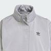 Adidas Оригінали Модний Універсальний Піджак з коміром-стійкою та довгим рукавом Жіночий піджак Сірий JD2584