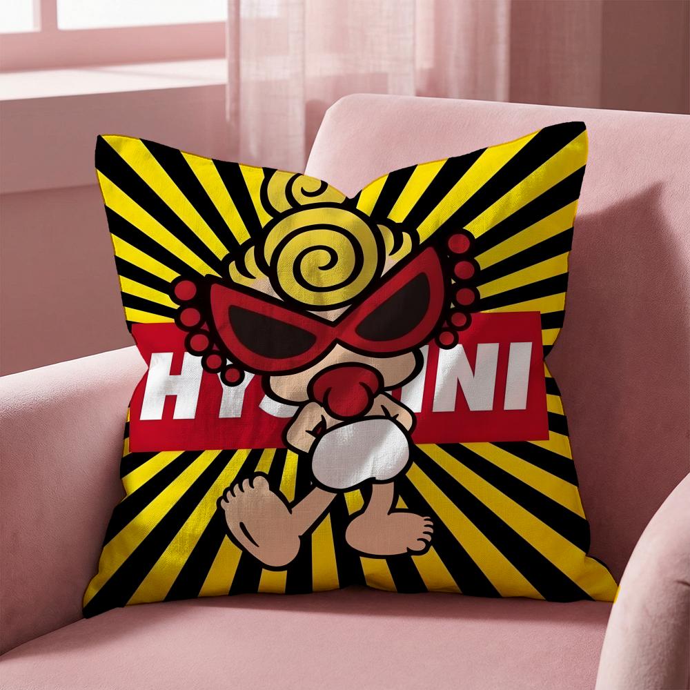 Fashion H-Hysteric-M-MiniS Cushion Cover Multi-Scene Pillow Cover for Home & Car - Reversible, Soft & Durable for Daily Use