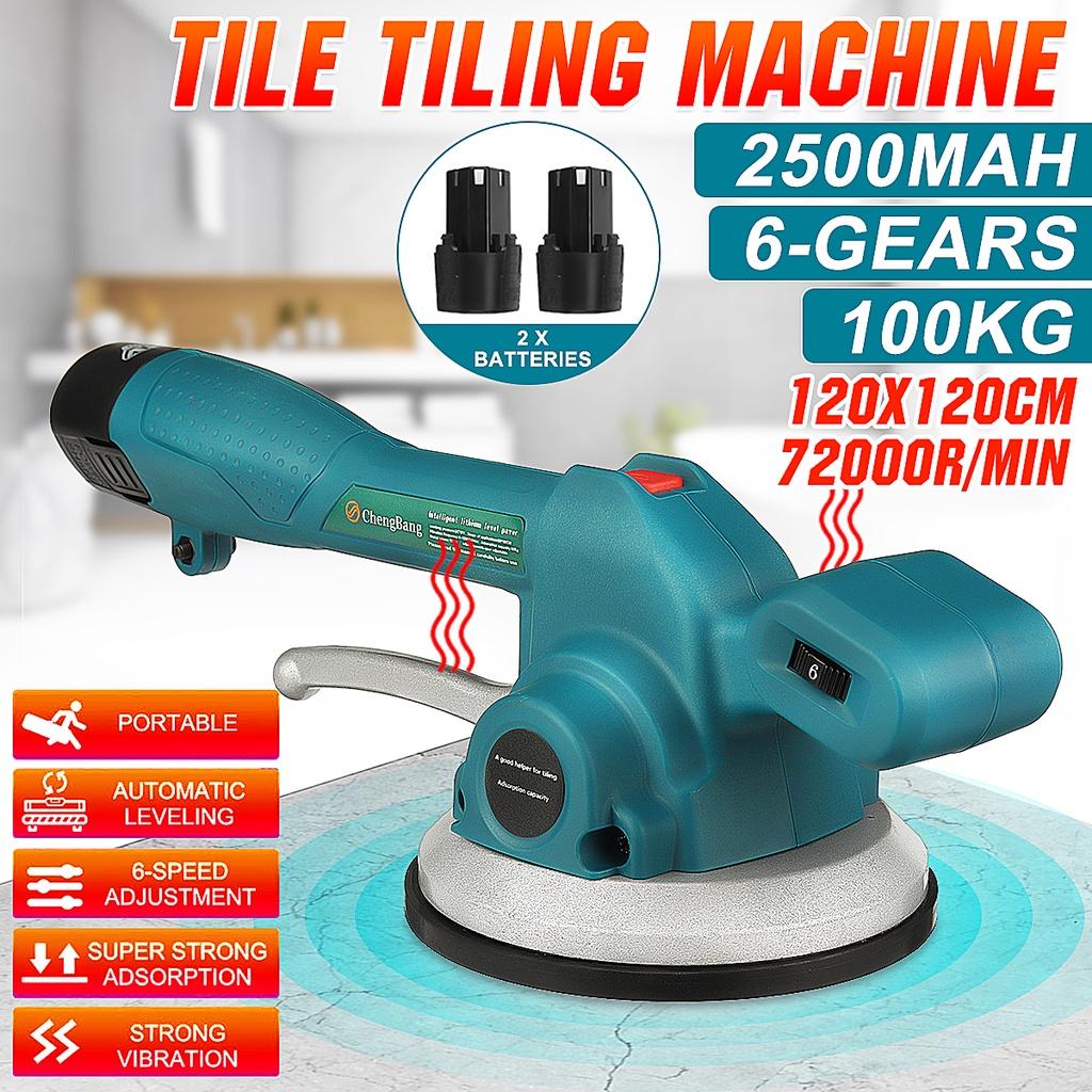 1000W Tiles Tiling Machine Tile Vibrator Suction Cup Adjustable Protable Automatic Floor Vibrator Leveling Tool
