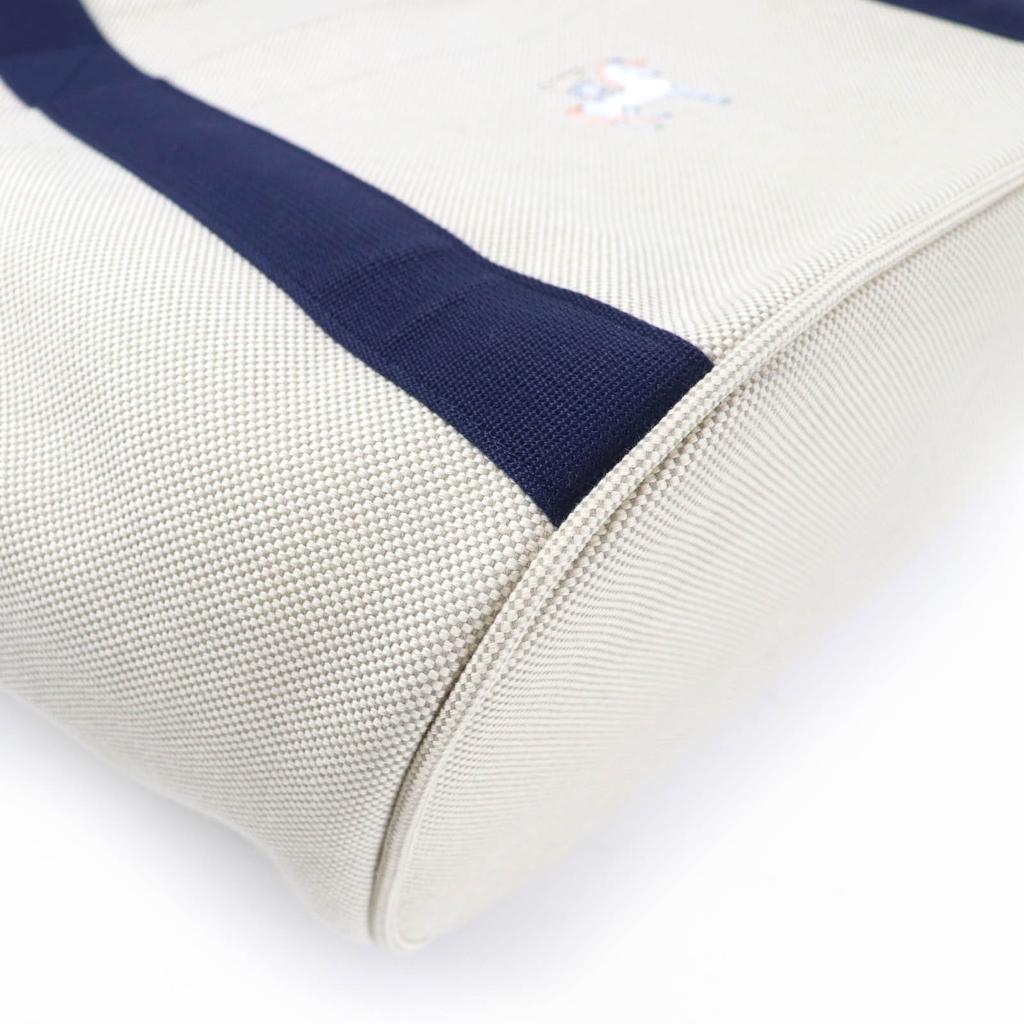 Excellent HERMES Tote Bag Mother's Bag Gabriole cotton Women Used