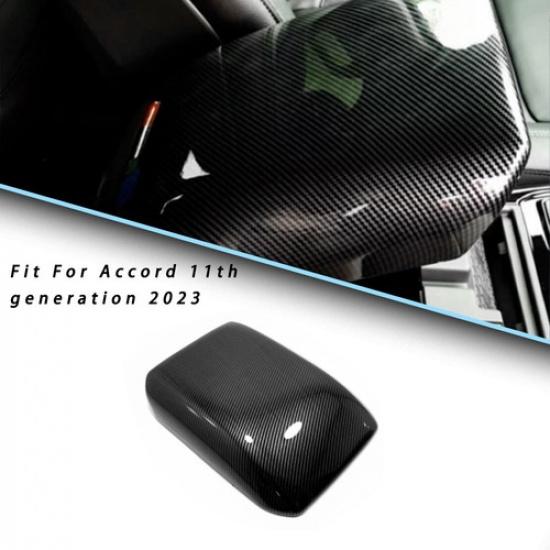 Auto Carbon fiber look Central armrest storage box Cover For Honda Accord +