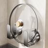 Punch-Free Wall-Mounted Chopping Board Storage Rack Kitchen Wall Drain Rack Multi-Purpose Strong Hook Suction Cup Pot Lid Rack