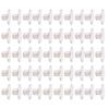 50 Set 17mm Pants Button Stainless Steel Silver Decorative Button with Tip Crossing Screw for