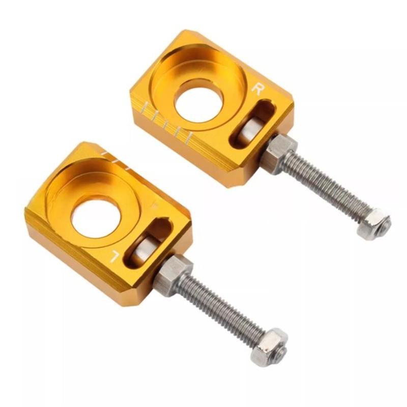Motorrad Hinterrad Kettenspanner Hinterradachsen Blöcke Aluminiumlegierung Hinterradachsen Nabenabstandshalter