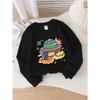 Felpa da Bambino Girocollo | Astronave Colorata Nuvole Pianeta, Lavabile in Lavatrice, Primavera e Autunno, Abbigliamento Sportivo e Casual