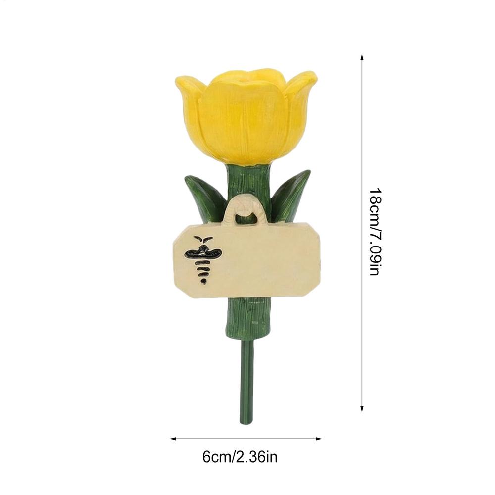 Flower Shape Bee Watering Station Colorful Resin Butterfly Drinking Bowl Pollinator Feeder for Garden Patio Yard Bee Saver