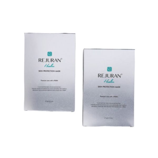 Rejuran Healer Skin Protection Mask Hydrating Repair Sheet Mask Set 10 Sheets (27ml Each)