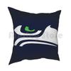 Federa per Cuscino Artistica Ispirata a Seattle Stampata Casa Morbida Fai da Te Federa Cuscino Seahawks Throwback Seahawks Retro Seahawks Vintage