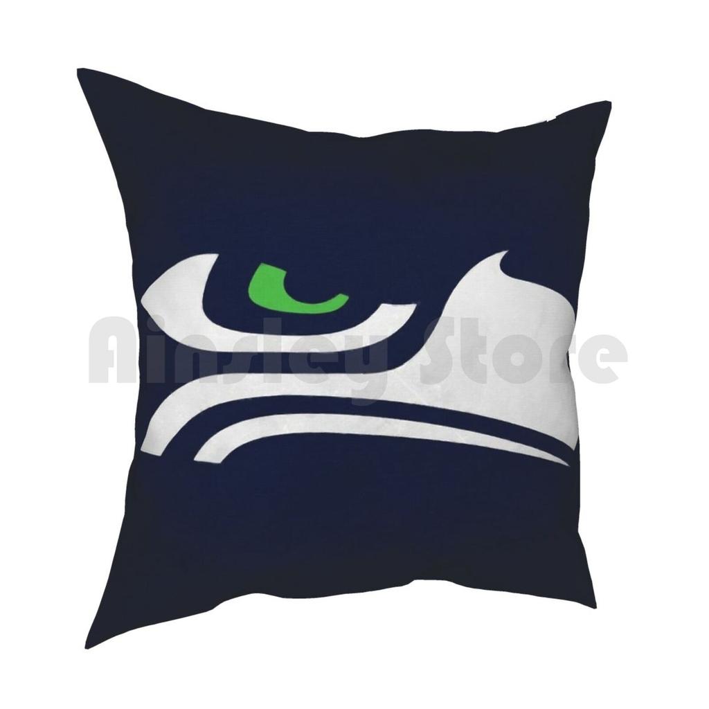 Federa per Cuscino Artistica Ispirata a Seattle Stampata Casa Morbida Fai da Te Federa Cuscino Seahawks Throwback Seahawks Retro Seahawks Vintage