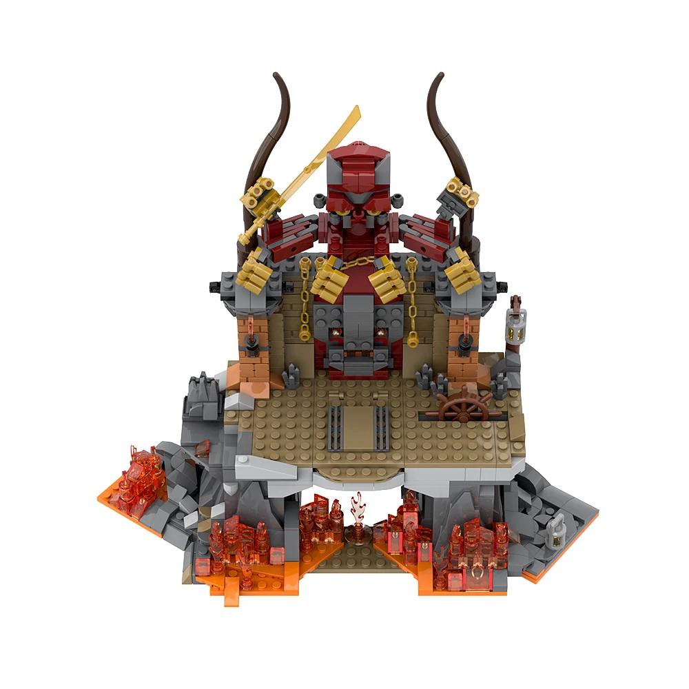 MOC Raiders of The Lost Ark Stones Bricks Movie Indiana Jones Temple Building Blocks