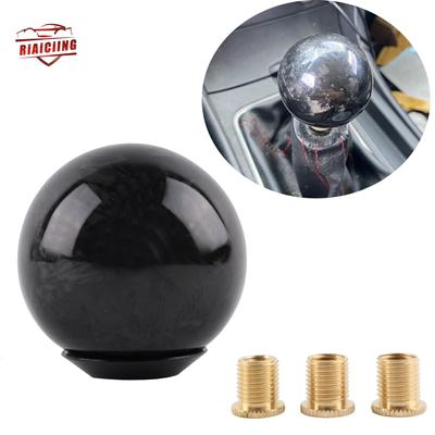Universal Ball Shape Forged Carbon Fiber Car Gear Shift Knob Manual Transmission Shift Head Gearshift Shift Handle