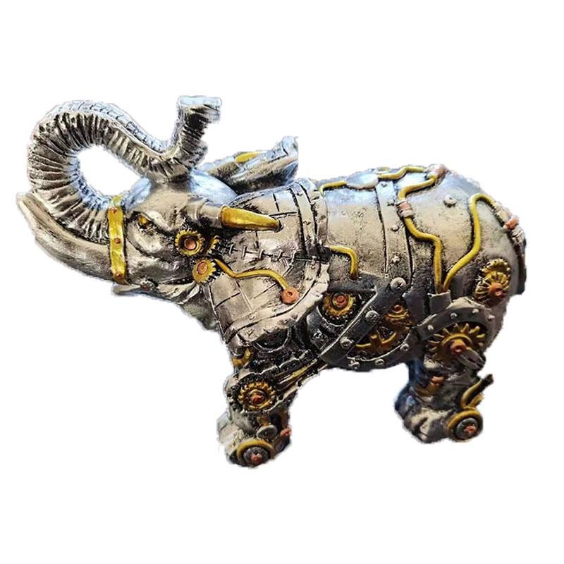 

Steam Machinery Аксессуары для животных в стиле панк Поделки из смолы Украшения для домашнего кабинета A серебряный