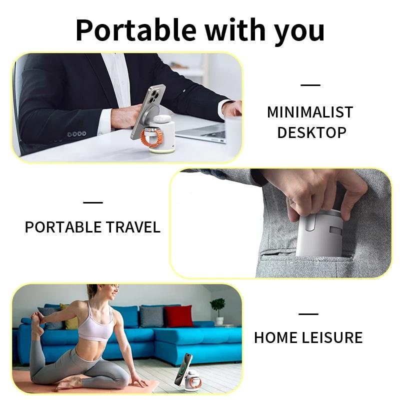 New Wireless Charger 3-in-1 Fast Charging Station Stand Folding Holder for iPhone 16 15 14 Pro Max Airpods  Watch