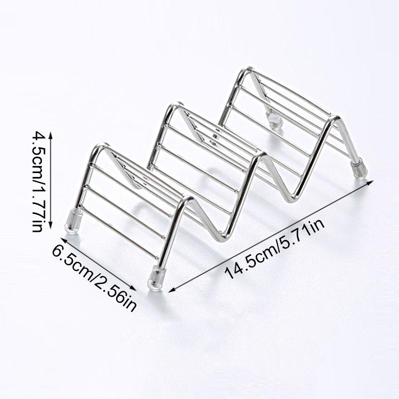 

1 шт. Многофункциональная подставка для тако для вечеринки, держатель для тако коммерческого класса, 2 ячейки/3 ячейки