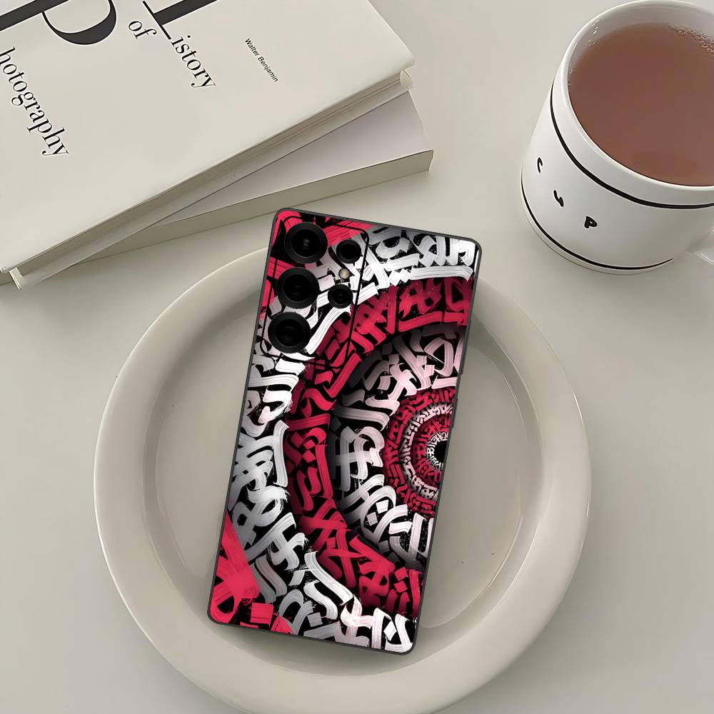 Pokras Totem Design Art Graffiti Phone Case For Samsung S 24 Fe 25 Ultra Plus 20 Lite 21 30 22 23 24 22 Ultra 5G Fundas