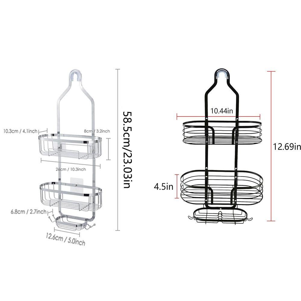 Rustproof Hanging Shower Basket Hooks Soap Holder Durable Soap Baskets  Shampoo
