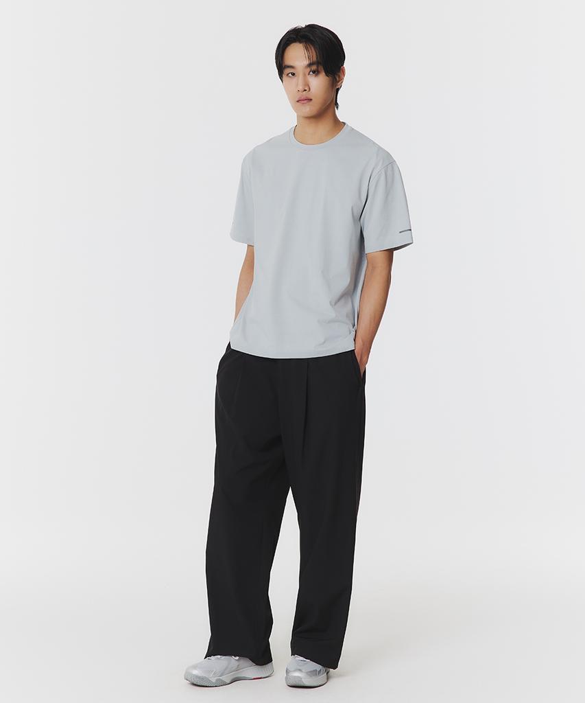 Musinsa Standard Sports [Cooltandard] Quick-Dry Pintuck Wide Pants (Black)