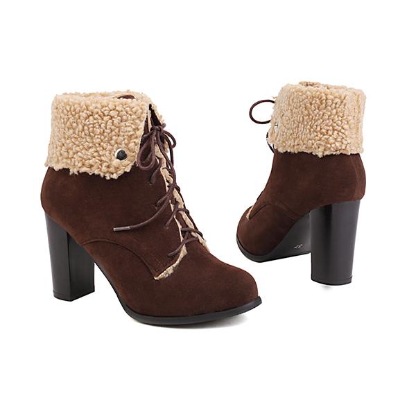 Черные коричневые женские ботильоны на высоком каблуке маленький большой размер 47 34 коричневый 4089₽