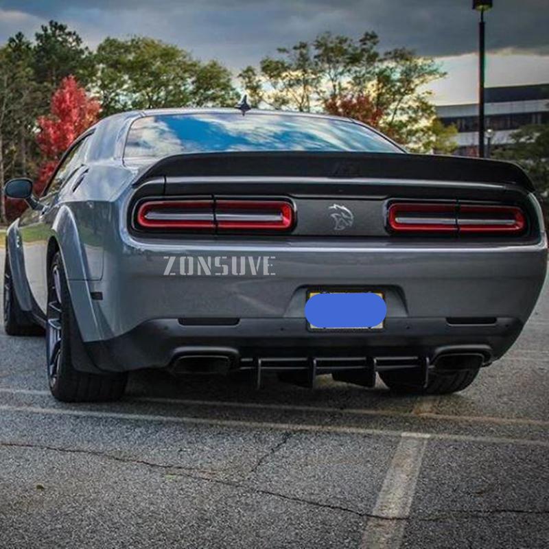 For 2015-2023 Dodge Challenger R/T Rear Diffuser Bumper Lips Spoiler Splitter Body Kit Accessories TT9